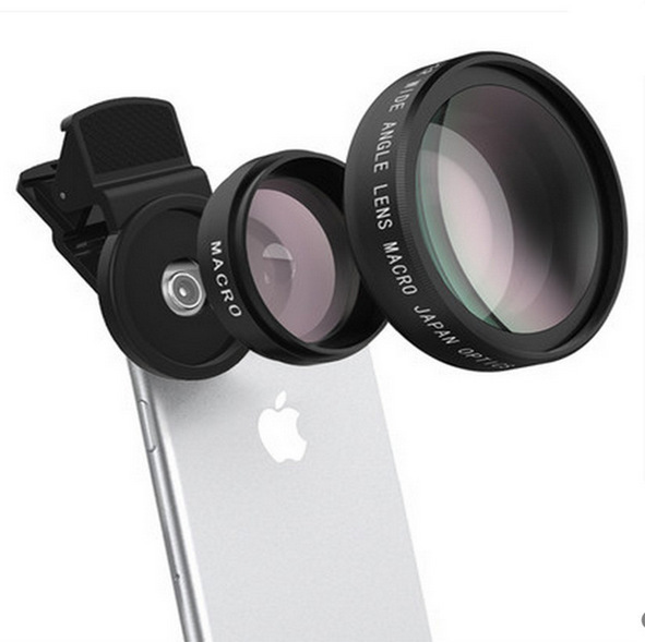 手机镜头 通用专业0.45X超广角微距二合一特效镜头 0.45X广角镜