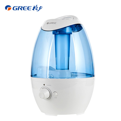 格力（GREE）加湿器 3L容量 静音迷你办公室卧室家用加湿孕妇婴儿 SC-3005-WG白加透明蓝