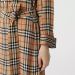 博柏利/Burberry Vintage 复古格纹丝质系腰衬衫式连衣裙