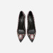 杜嘉班纳/Dolce&Gabbana 珠宝刺绣网布高跟鞋