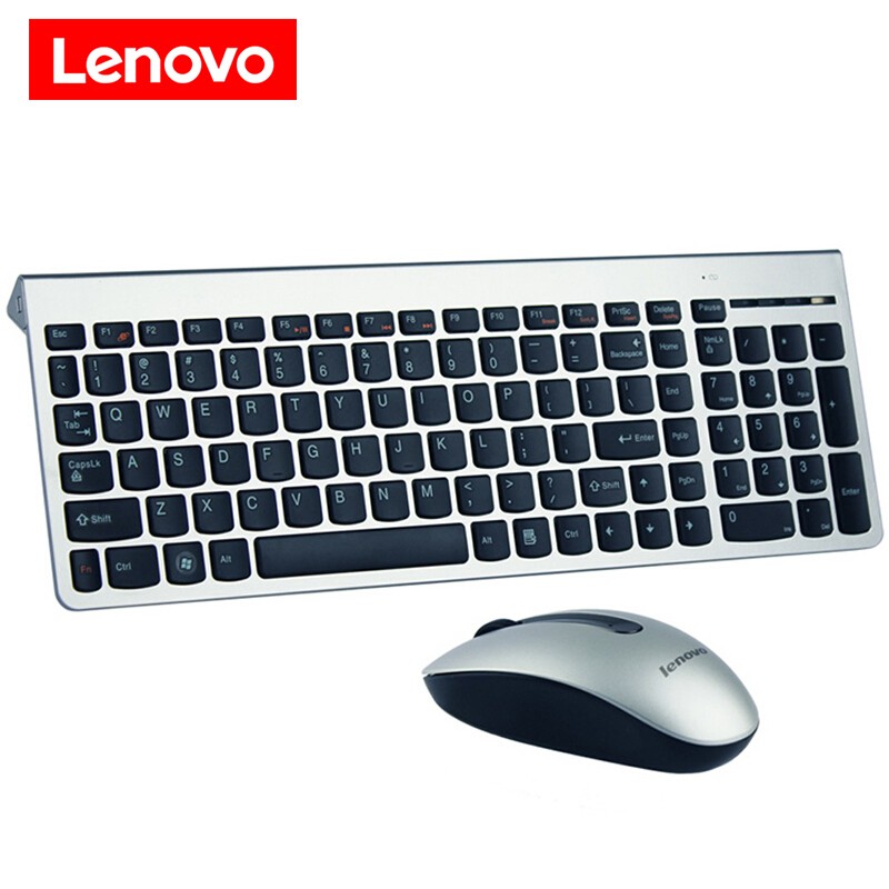 联想（Lenovo）KM5922 激光键盘鼠标 无线键盘鼠标套装 键盘轻薄笔记本台式机 键盘鼠标 银