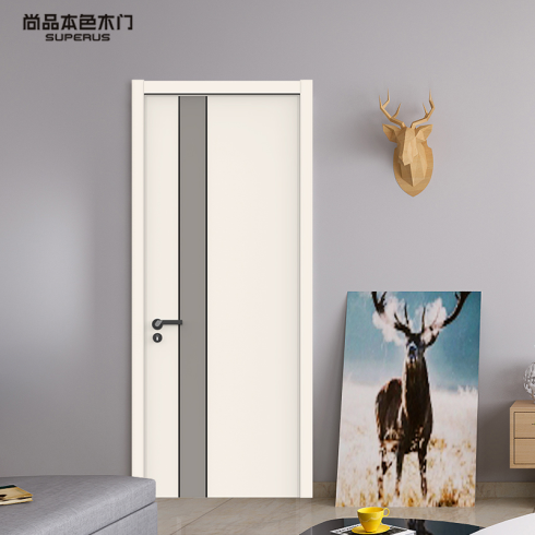 尚品本色木门 实木复合门室内套装门烤漆木门现代简欧房间门万象