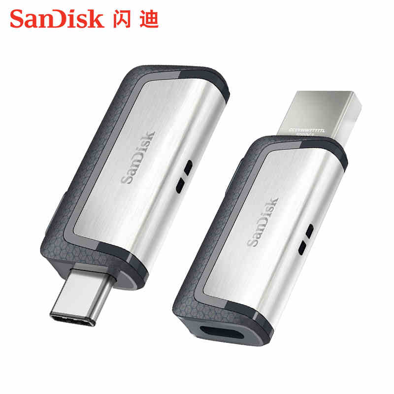 SanDisk闪迪高速Type-C优盘USB3.0双接口OTG闪存128G