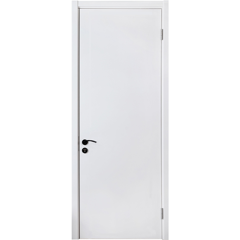 TATA木门卧室门家用室内门卫生间门实木复合厨房套装门001瓷白色