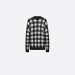 迪奥/Dior 方格图案山羊绒V领套衫
