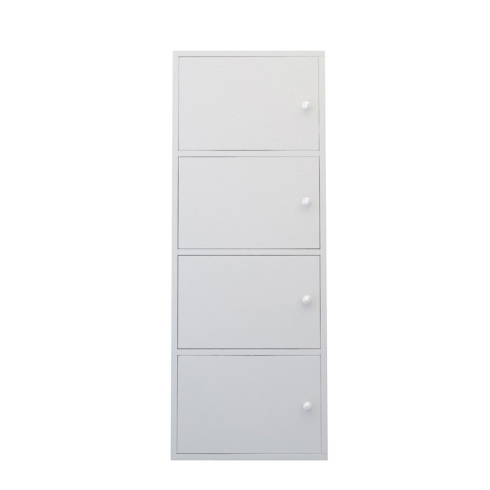 雅美乐四层带门板式简易可移动壁柜 储物收纳柜