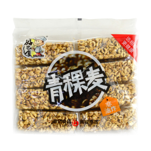 好巴食 粗粮膨化食品 青稞麦 休闲零食 米花糖400g*2袋