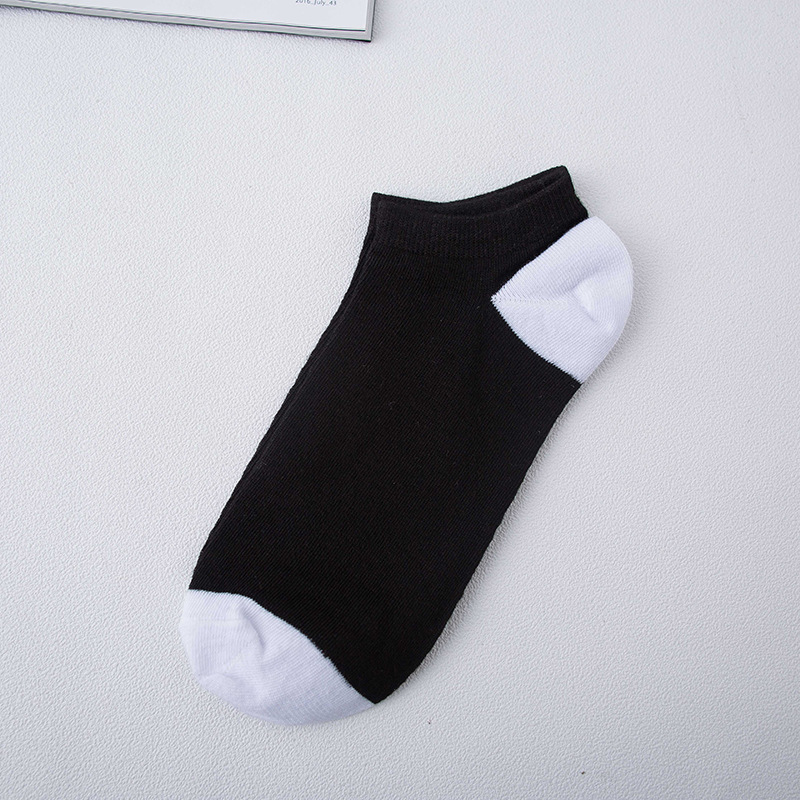 【优品汇】【10双】运动船袜男夏季短袜男涤棉纯色男士袜子薄款 ZK190