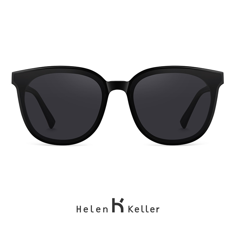 海伦凯勒2019新款女复古猫眼太阳镜时尚潮墨镜女开车司机镜H8808