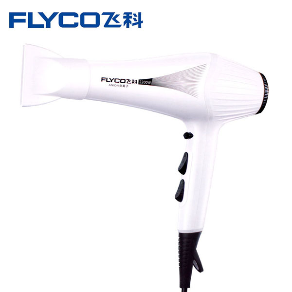 飞科（FLYCO） FH6102大功率电吹风发廊家用负离子冷理发店吹风 白色