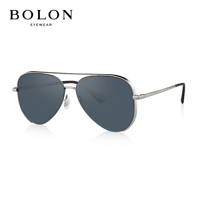 暴龙BOLON 经典时尚太阳眼镜 飞行员框墨镜 BL7017 中枪色镜片