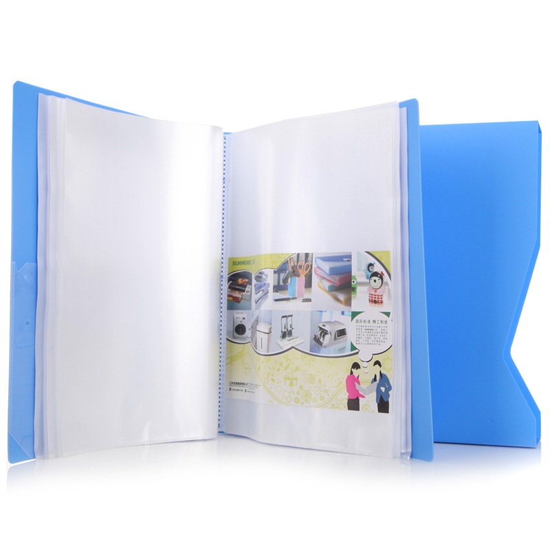 三木(SUNWOOD) 100页标准型资料册 蓝色 F100AK-1