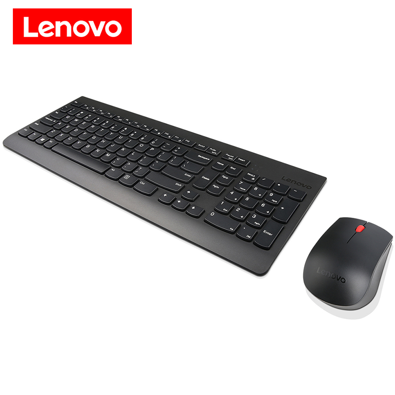 联想（ Lenovo）USB无线键盘鼠标套装  巧克力无线键鼠套装 黑色