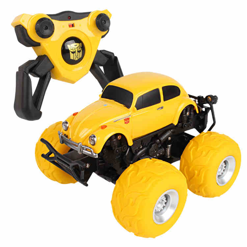 儿童充电玩具车变形金刚大黄蜂变形遥控车