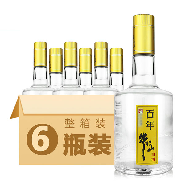 百年牛栏山二锅头老酒35度浓香型500ML*6瓶装 白酒整箱
