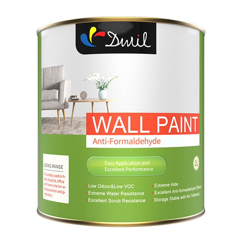 三青 DWIL抗甲醛墙面漆 乳胶漆 内墙面漆 油漆涂料室内翻新改色 水性环保漆 米黄色 1L