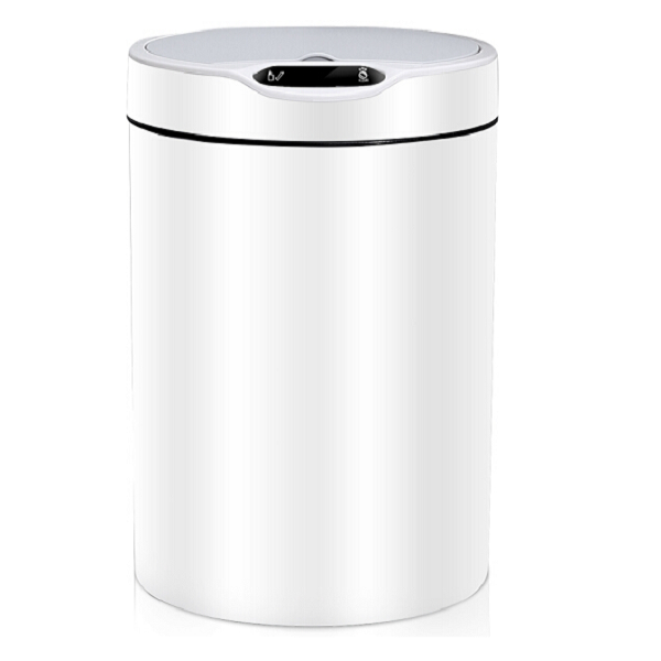 家杰优品 智能感应垃圾桶 家用电动自动翻盖大容量垃圾桶 12L JJ-GB308