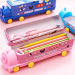【优品汇】迪士尼 火车头文具盒小汽车巴士卡通儿童男女孩幼儿园铅笔收纳盒 ZK230