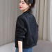黑色棒球服女春秋 韩版时尚小个子夹克衫立领短外套